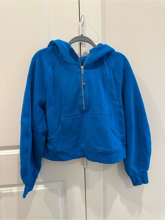 lululemon athletica Electric Blue Half‑Zip Scuba Hoodie